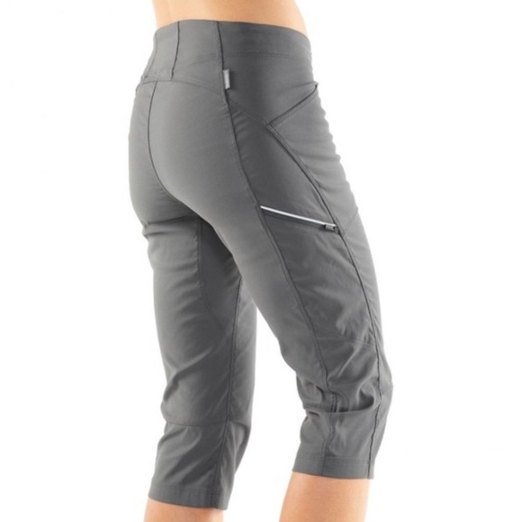 Icebreaker Merino Womens Size 27 (4) Connection Commuter Wool 3/4 Capris Grey - Picture 1 of 16